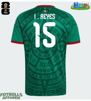 Mexiko Israel Reyes #15 Hemmatröja VM 2026 Kortärmad